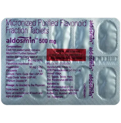 aldosmin 500mg tablet 10's